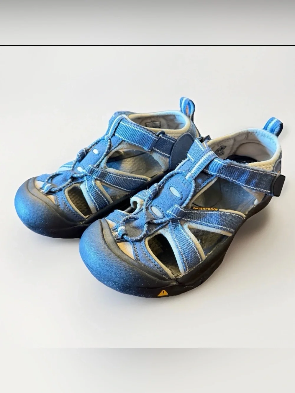 Keen Newport H2 Kids Waterproof Hiking Sandals Size 2 Blue Outdoor‎ Trail Shoes